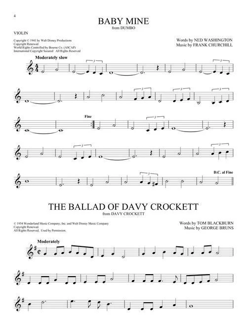 101 Disney Songs for Violin - Image 5
