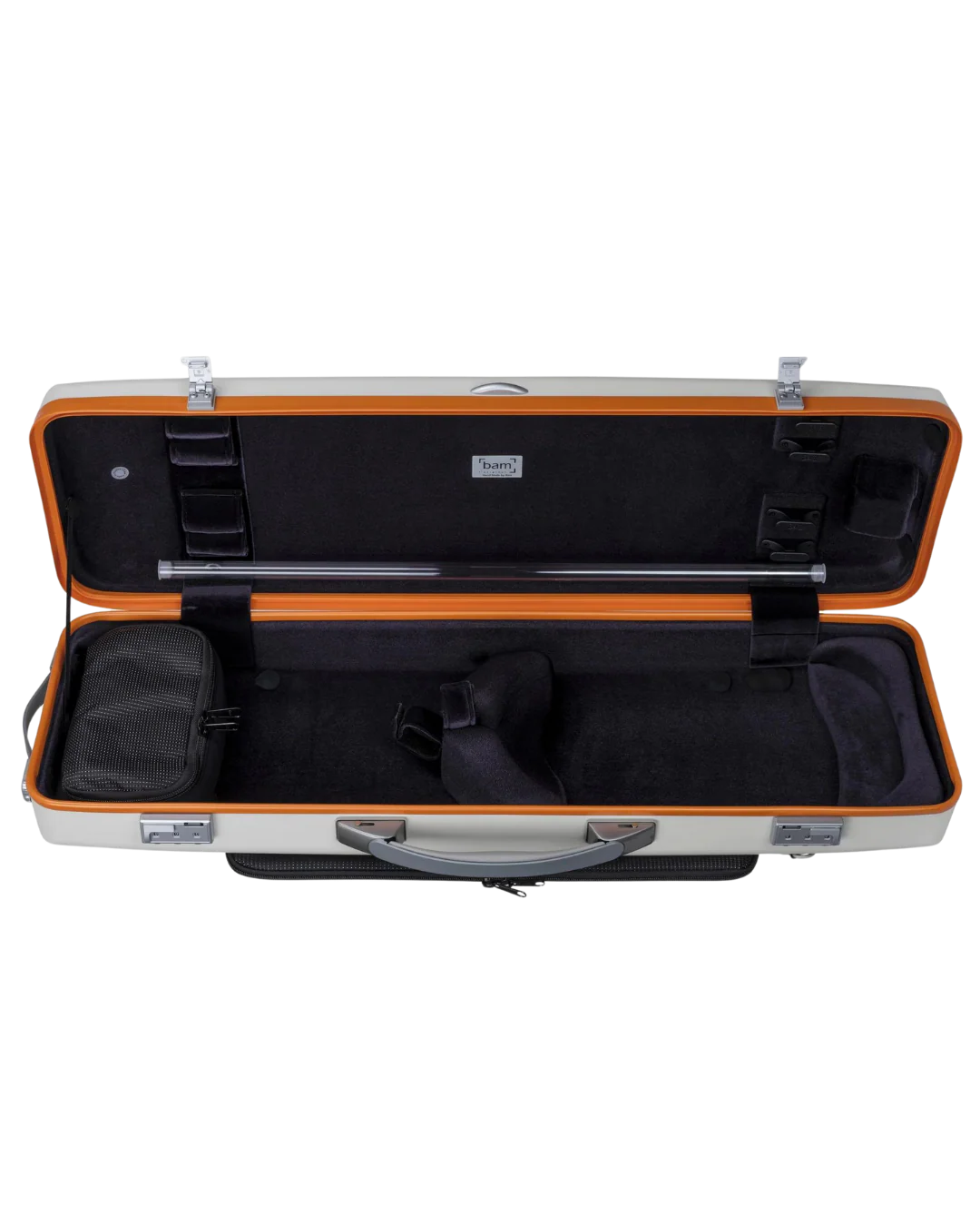 BAM Graffiti Oblong Hightech Violin Case White/Orange 4/4 - Image 3