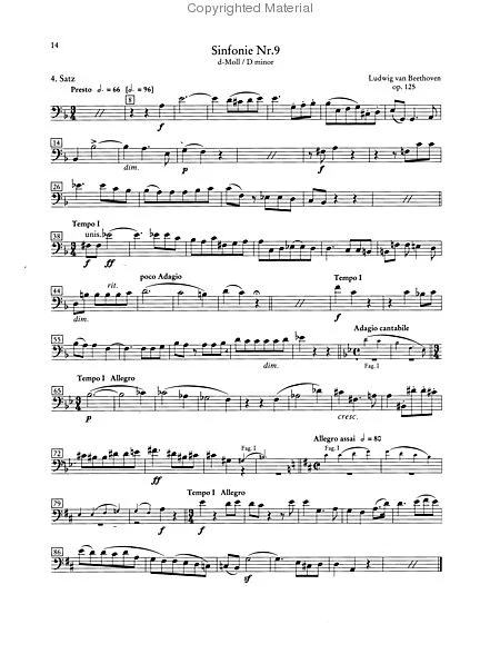 Orchester Probespiel (Test Pieces for Orchestral Auditions) for Double Bass (Schott) - Image 6